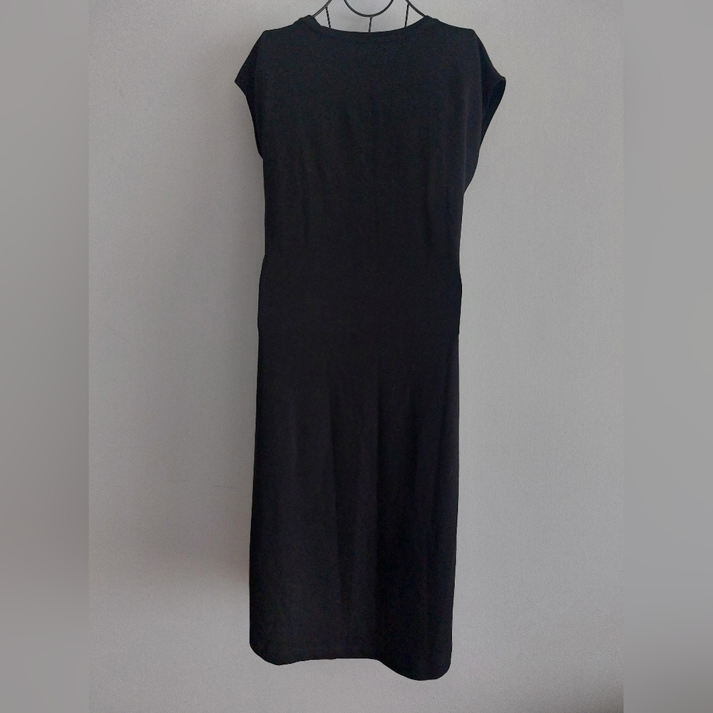 Reitmans Black Midi Tee Shirt Dress